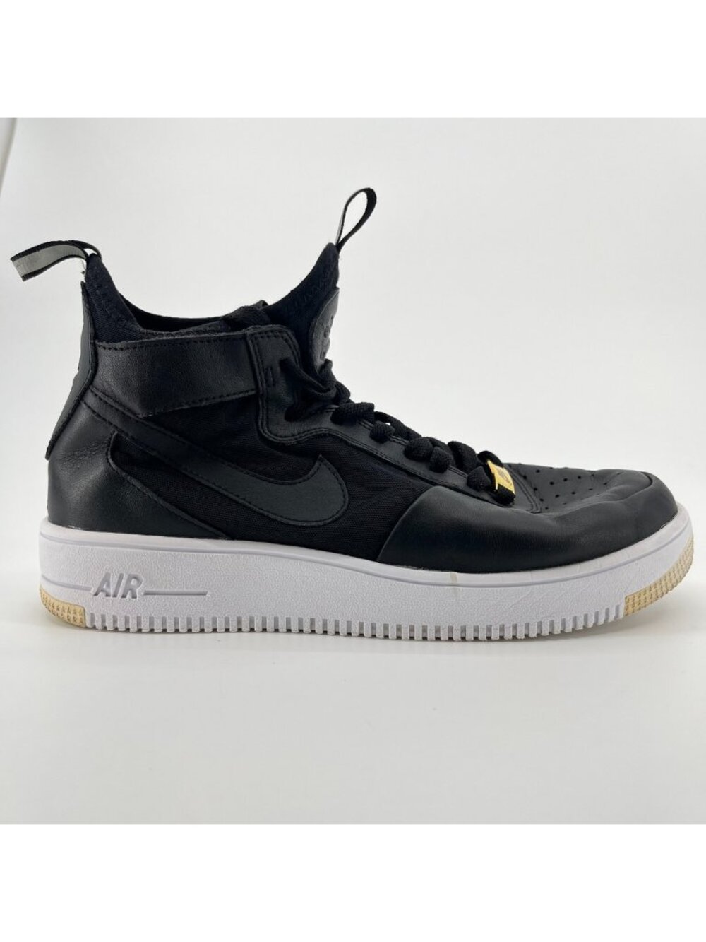 Nike Air Force 1 Ultraforce Mid Womens Size 9.5 Black Athletic Shoes Sneakers